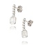 Witgouden diamanten oorhangers