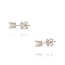 Witgouden solitaire diamanten oorstekers