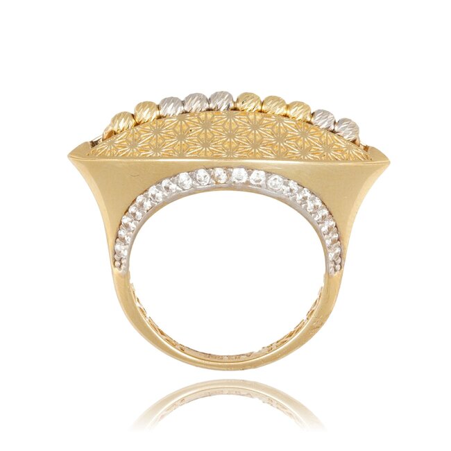 Luxe Design Ring met Gegraveerde Details
