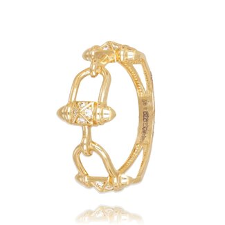 Statement Ring met Schakel Design