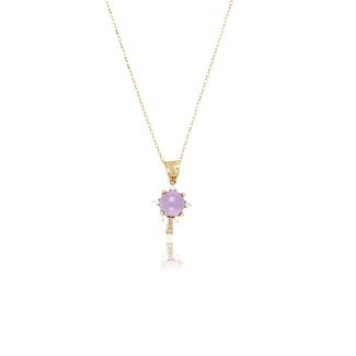 Amethist Ketting met Zirkonia