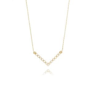 Zirkonia V-Vorm Collier