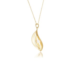 Luxe Stijlvorm Collier met Zirkonia