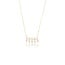 Gouden Ketting met Zirkonia en Baguette Stenen