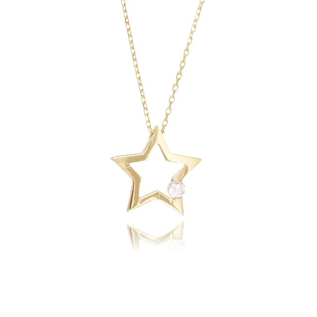 14 krt gouden collier