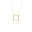 Minimalistische Vierkante Collier