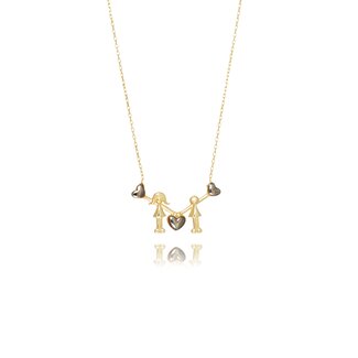 Familie Ketting met Hartjes