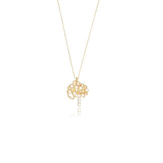 Levensboom Collier met Zirkonia