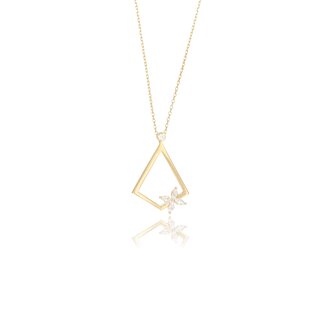 Geometrisch Bloem Collier