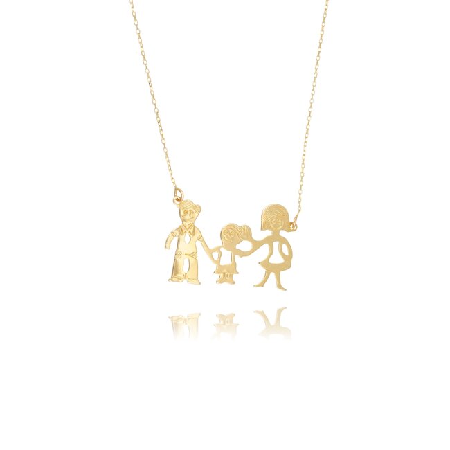 14 krt gouden collier