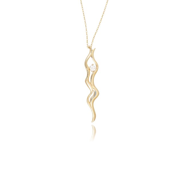 14 krt gouden collier