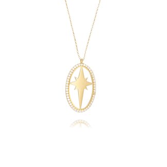 Ster Collier Met Zirkonia