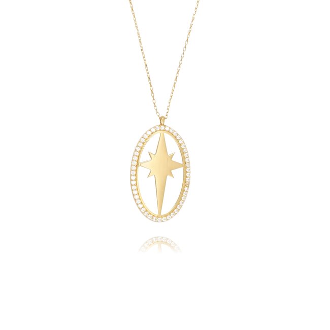 14 krt gouden collier