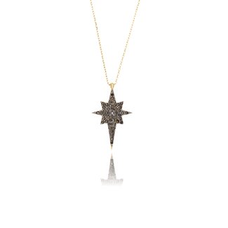 Ster Collier Zwarte Zirkonia