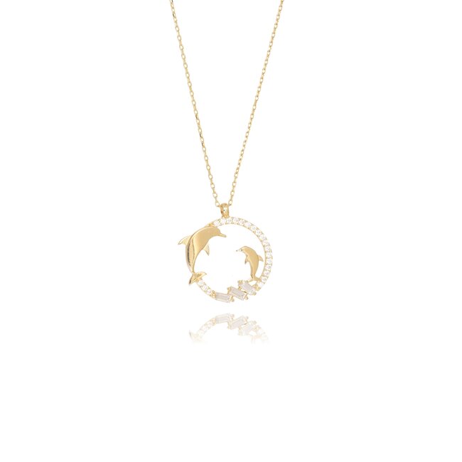 14 krt gouden collier