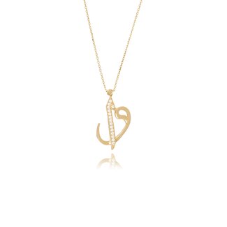 Arabisch Letter Collier Zirkonia