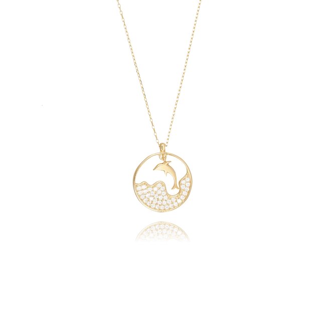 14 krt gouden collier