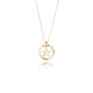 Gouden Ster Collier met Zirkonia