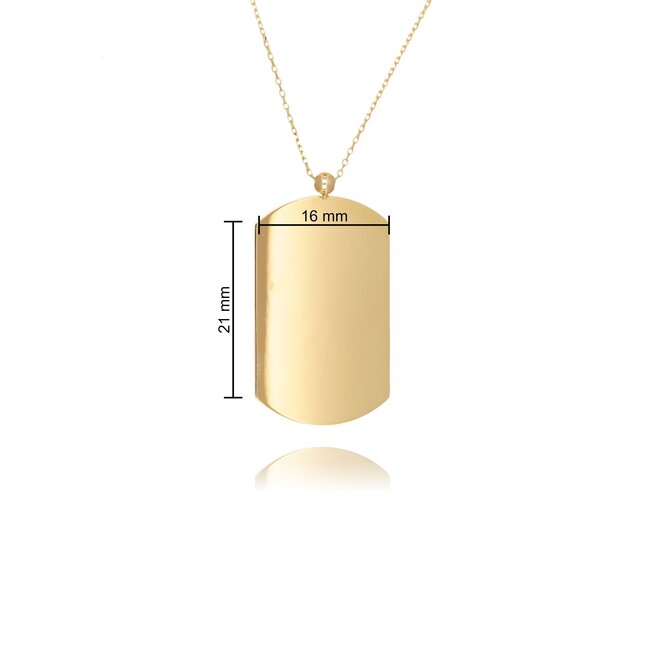 14 krt gouden collier