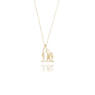 Gouden Pinguïn Collier met Zirkonia