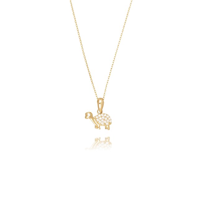14 krt gouden collier