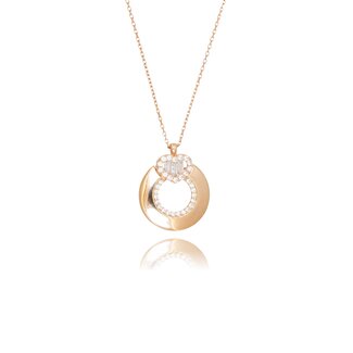 Roségouden Ketting met Hartvormige Hanger