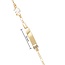 Goldmine 14 Karaat Gouden Kinderarmband met Naamplaatje