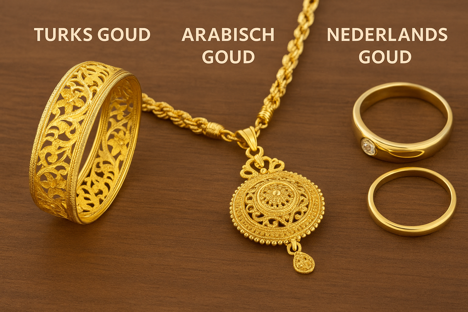 Wat is het verschil tussen Turks, Arabisch en Nederlands goud?