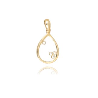 Druppel hanger met zirkonia