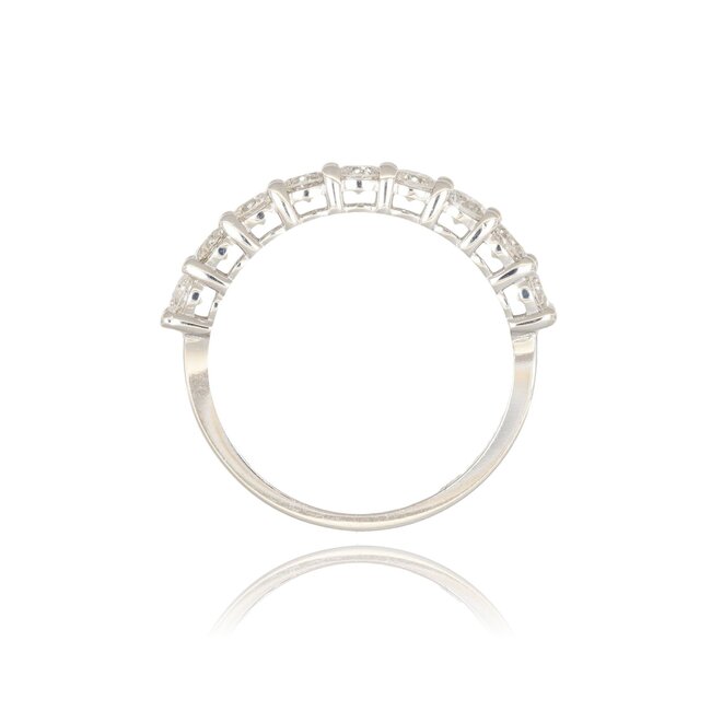 Witgouden rijring, 0,90 ct diamanten