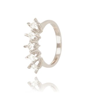 Vijfstenen Diamanten Ring