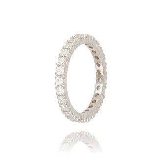 Witgouden Eternity Diamanten Ring