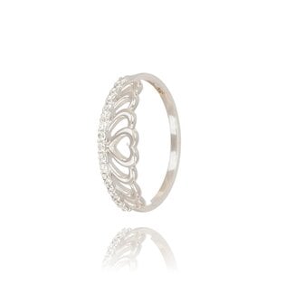Witgouden Hartjes Diamanten Ring