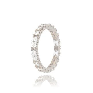 Witgouden Eternity Ring met Diamanten