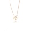 Roségouden Sneeuwvlok Hanger met Diamant