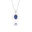 Witgouden Saffier Diamanten Collier