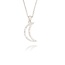 Maan Diamanten Collier Witgoud