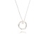Cirkel Diamanten Collier Witgoud