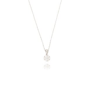 Diamanten Cluster Collier Witgoud