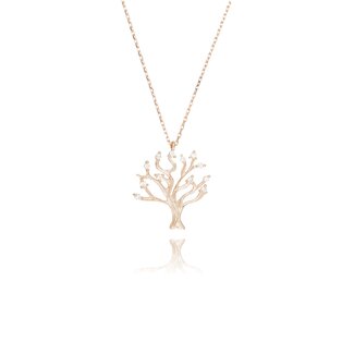 Levensboom Collier Roségoud