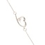 Witgouden Hart Armband met Diamant