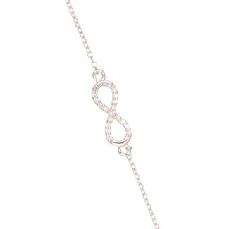 Witgouden Infinity Armband met Diamanten