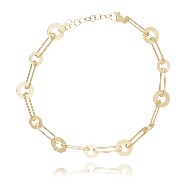 Minimalistische gouden Open Schakel Armband