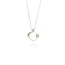 Goldmine Witgouden Maan En Ster Hanger Met Diamant
