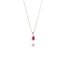 Goldmine Witgouden Robijn Hanger Met Diamant 0.20 Ct
