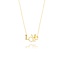 Gouden Love Ketting met Zirkonia