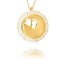 Gouden Baby Voetje Ketting met Zirkonia