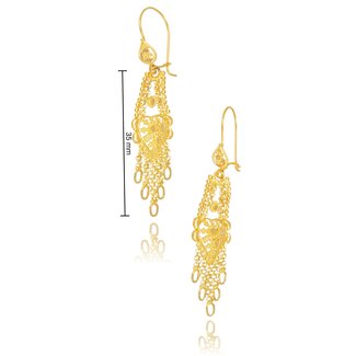 22 karaat filigrain gouden oorbellen
