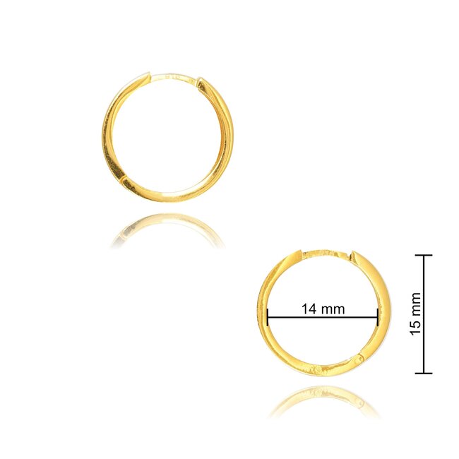 Goldmine 22 karaat gouden Oorbellen