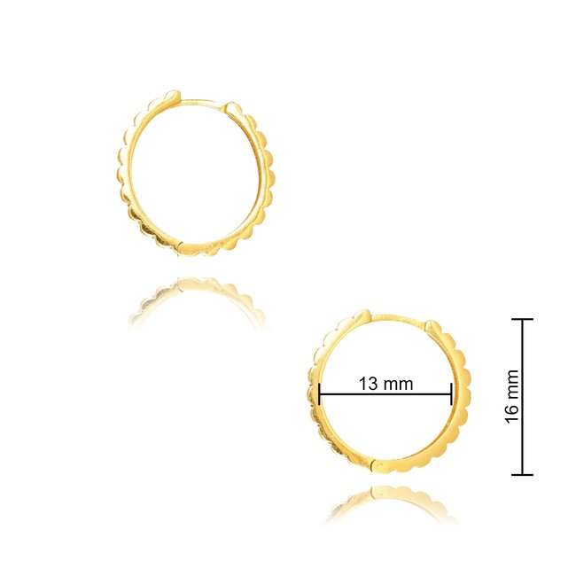 Goldmine 22 karaat gouden Oorbellen